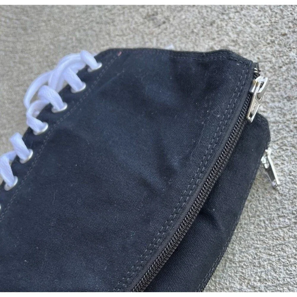 Converse All-Star Women's 7 Men's 5 Tall Knee High Sneakers 1V708 - Black - Picture 7 of 12
